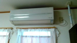 名古屋市北区上飯田ナショナル製エアコン 暖房が暖かくない不具合修理